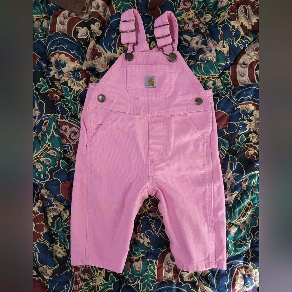 Carhartt Pink Infant Overalls size 3 months